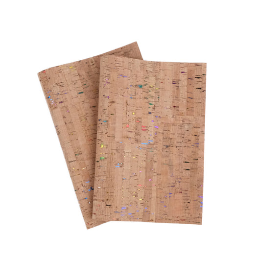 Korkleder Streifen/Multicolor - Korkleder als nachhaltiges "Kunstleder"