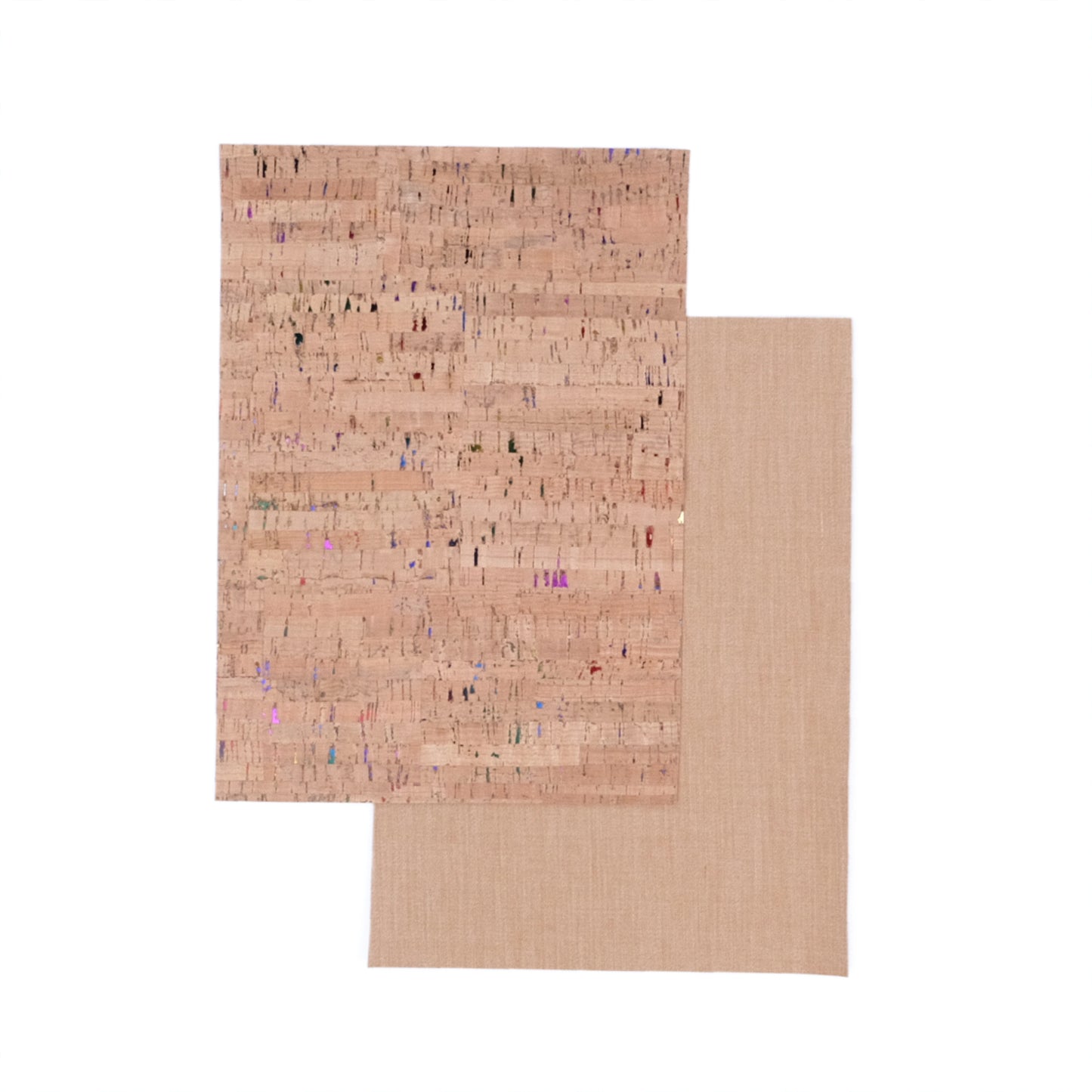 Korkleder Streifen/Multicolor - Korkleder als nachhaltiges "Kunstleder"