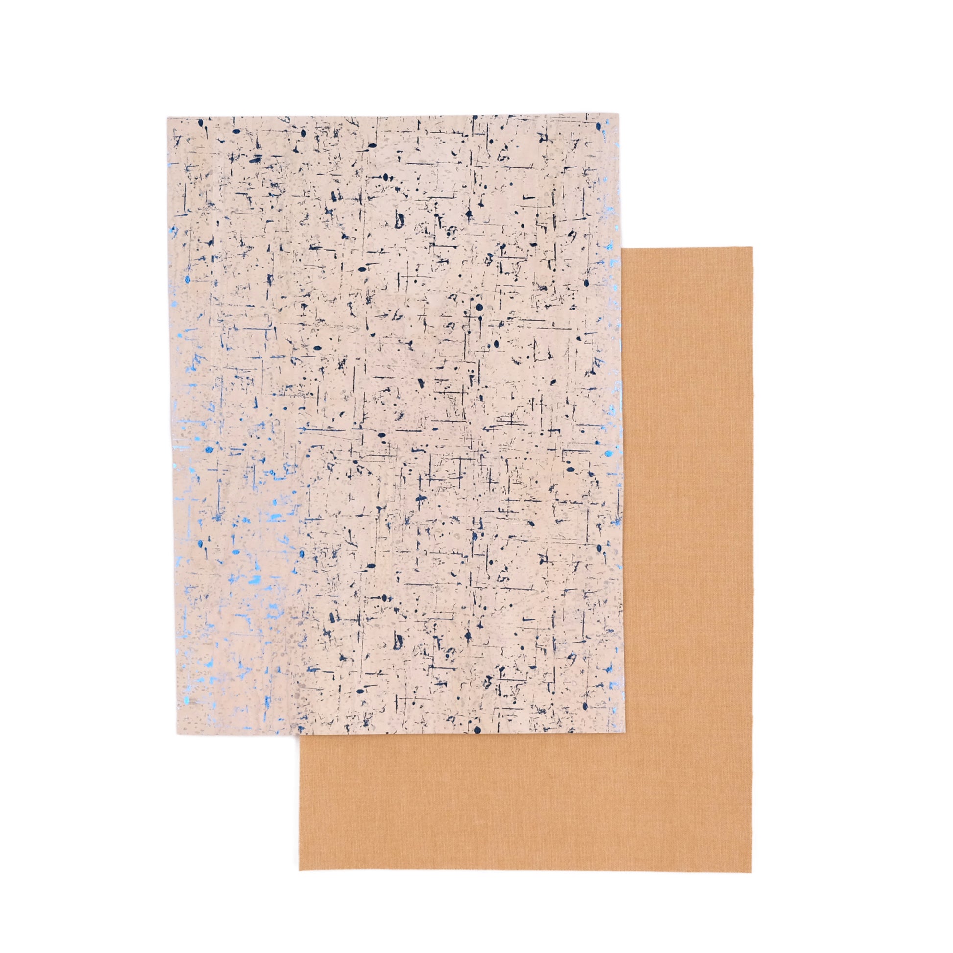 Korkleder Iced - Entdecke Kork für Nähprojekte in Weiß/Blau